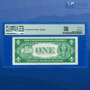 Fr.1607 1935 Plain Double Date $1 Silver Certificate, B/A Block, PMG 64 EPQ