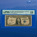 Fr.1609 1935A $1 One Dollar Silver Certificate "R" Experimental, PMG 15