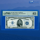 Fr.1650 1934 $5 Five Dollars Silver Certificate, B/A Block, PMG 63 EPQ