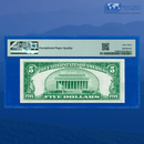 Fr.1650 1934 $5 Five Dollars Silver Certificate, B/A Block, PMG 63 EPQ