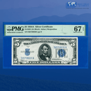 Fr.1651 1934A $5 Five Dollars Silver Certificate, PMG Superb GEM 67 EPQ