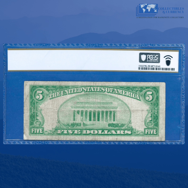 Fr.1800-1 1929 $5 National Bank Of REPUBLIC CHICAGO, IL, Charter