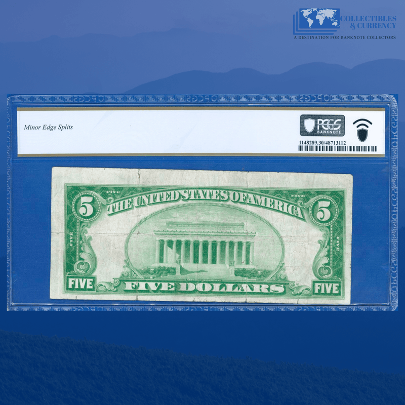 Fr.1800-1 1929 $5 U.S. National Bank Of PORTLAND, OR, Charter