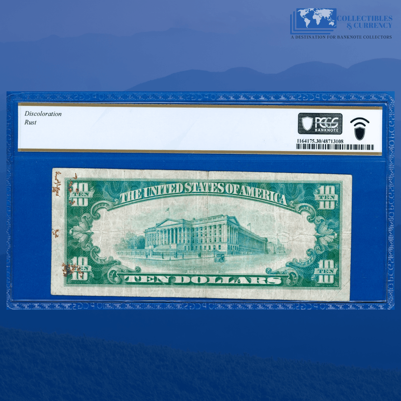 Fr.1801-1 1929 $10 The First National Bank of Monterey, California, Charter