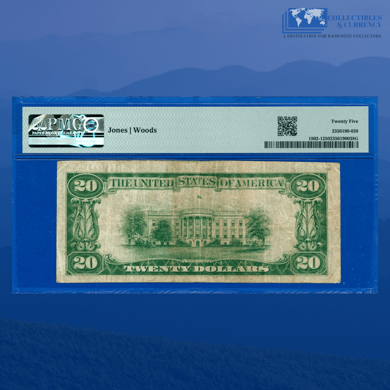 Fr.1802-1 1929 $20 First National Bank Of JESSUP, PA Charter
