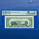 Fr.2072-L 1977 $20 Federal Reserve Note, GUTTER ERROR, PMG 58 EPQ