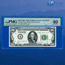 Fr.2150-D 1928 $100 One Hundred Dollars FRN Cleveland, Numerical Seal, PMG 40