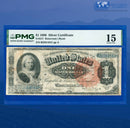 Fr.217 1886 $1 One Dollar Silver Certificate "MARTHA", PMG 15