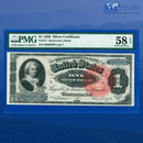 Fr.217 1886 $1 One Dollar Silver Certificate "MARTHA", PMG 58 EPQ