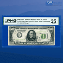 Fr.2201-H 1934 $500 Five Hundred Dollars FRN St.Louis, PMG 25 Comment