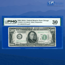 Fr.2202-G 1934a $500 Five Hundred Dollars FRN Chicago, PMG 25 Comment