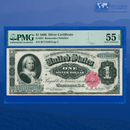 Fr.221 1886 $5 Five Dollars Silver Certificate "MARTHA", PMG 55 EPQ