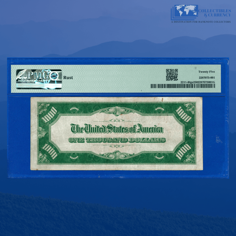 Fr.2211-B 1934 $1000 One Thousand Dollars FRN New York, PMG 25 Comment