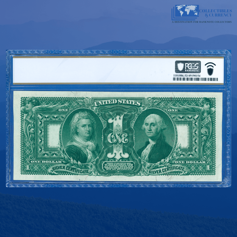 Fr.224 1896 $1 One Dollar Silver Certificate "EDUCATIONAL NOTE", PCGS 53 PPQ