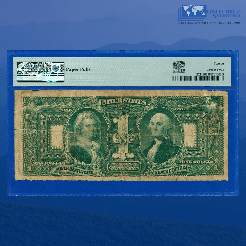 Fr.224 1896 $1 One Dollar Silver Certificate "EDUCATIONAL NOTE", PMG 12 Comment