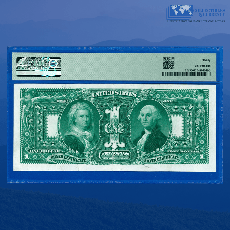 Fr.224 1896 $1 One Dollar Silver Certificate "EDUCATIONAL NOTE", PMG 30
