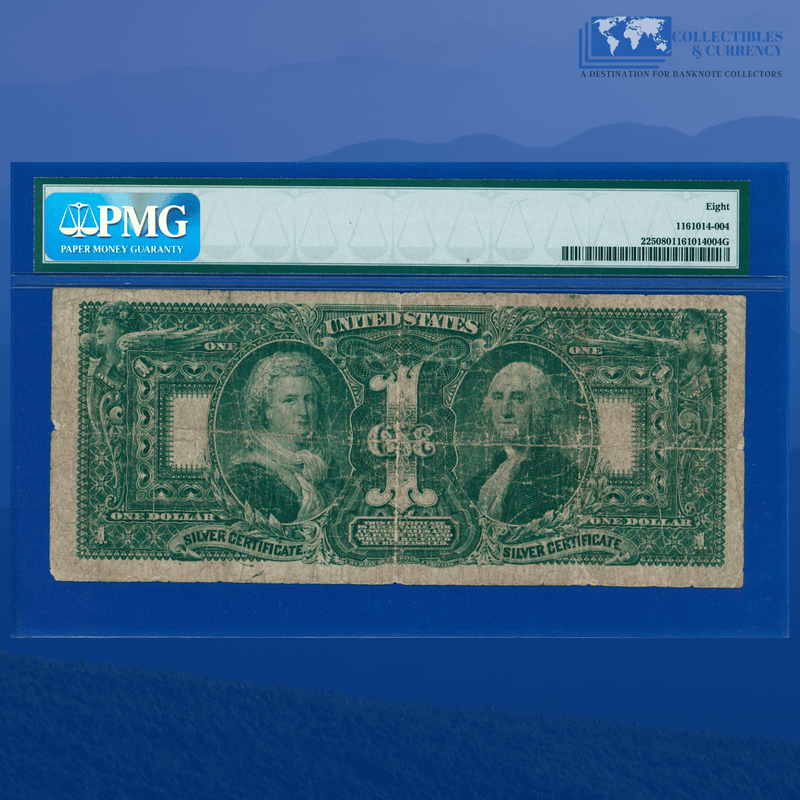 Fr.225 1896 $1 One Dollar Silver Certificate "EDUCATIONAL NOTE", PMG 8