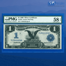 Fr.229 1899 $1 One Dollar Silver Certificate "BLACK EAGLE", PMG 58 EPQ