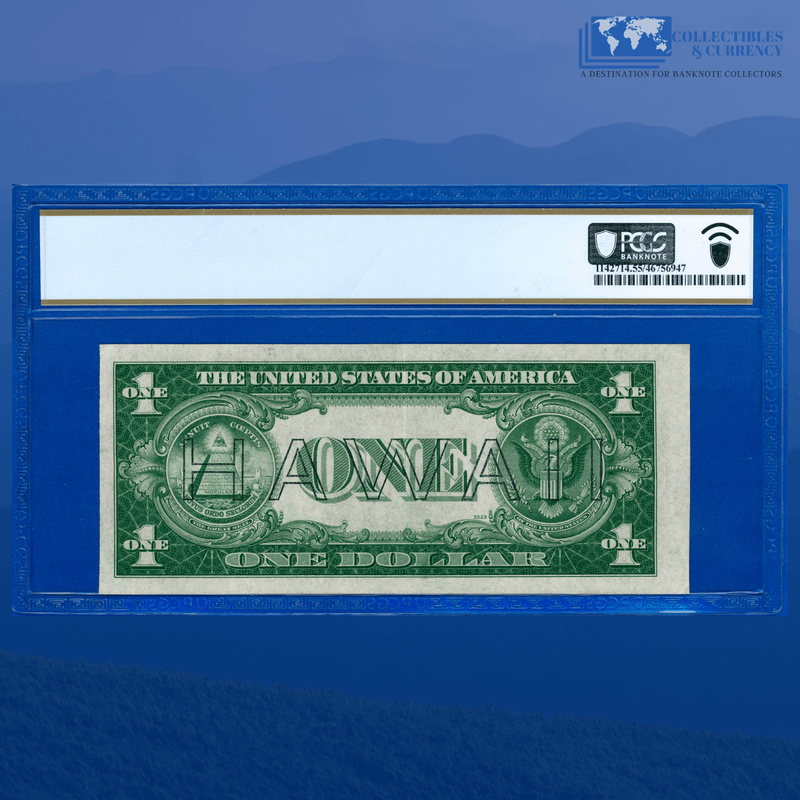 Fr.2300 1935A $1 One Dollar Silver Certificate Brown Seal "HAWAII", PCGS 55
