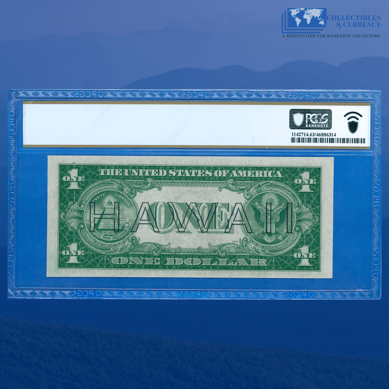 Fr.2300 1935A $1 One Dollar Silver Certificate Brown Seal "HAWAII", PCGS 63