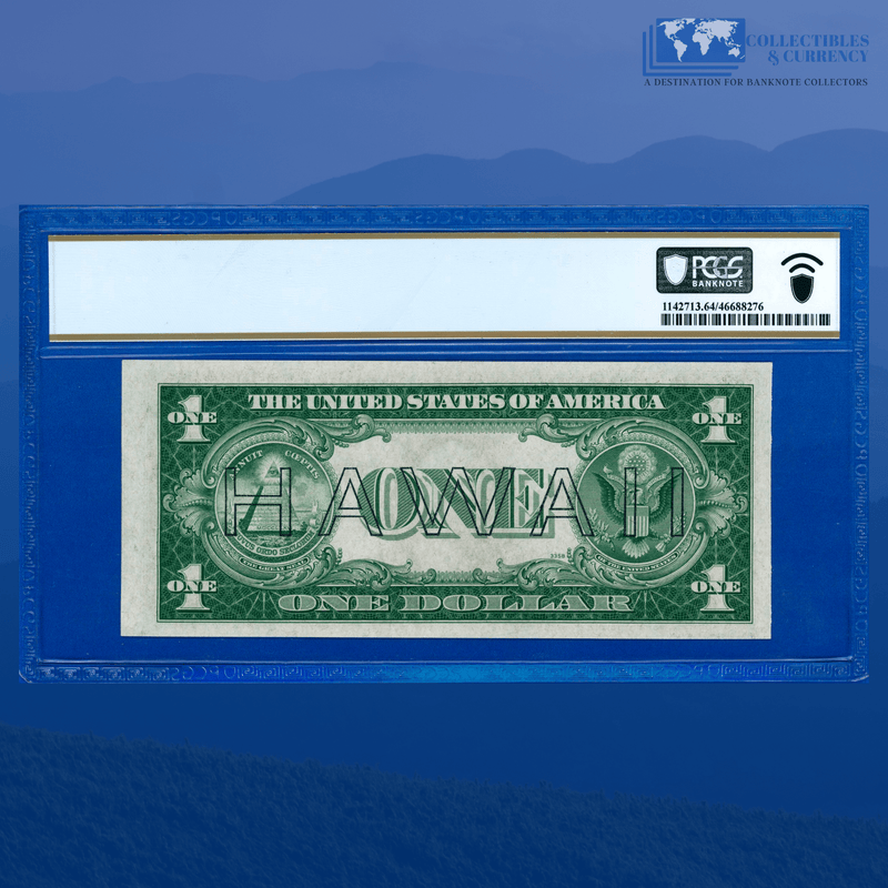 Fr.2300 1935A $1 One Dollar Silver Certificate Brown Seal "HAWAII", PCGS 64 PPQ