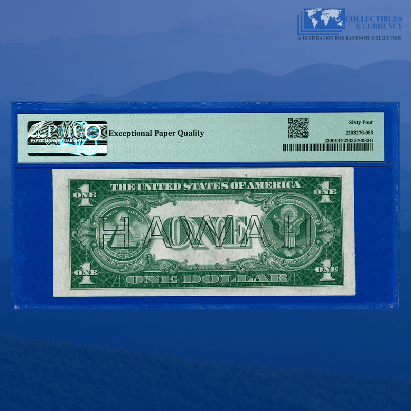 Fr.2300 1935A $1 One Dollar Silver Certificate Brown Seal "HAWAII", PMG 64 EPQ