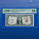 Fr.2300 1935A $1 Silver Certificate Brown Seal "HAWAII", S/C Block, PMG 64 EPQ