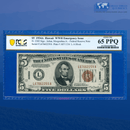 Fr.2302 1934A $5 Five Dollars FRN Brown Seal "HAWAII", PCGS 65 PPQ