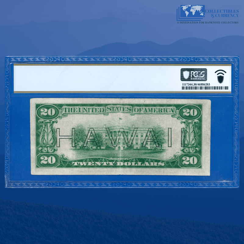 Fr.2305 1934A $20 Twenty Dollars Federal Reserve Note Brown Seal "HAWAII", PCGS 30
