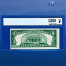 Fr.2307 1934A $5 Silver Certificate Yellow Seal "North Africa", PCGS 55