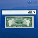 Fr.2307 1934A $5 Silver Certificate Yellow Seal "North Africa", PCGS 58