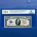Fr.2309 1934A $10 Silver Certificate Yellow Seal "North Africa", PCGS 45
