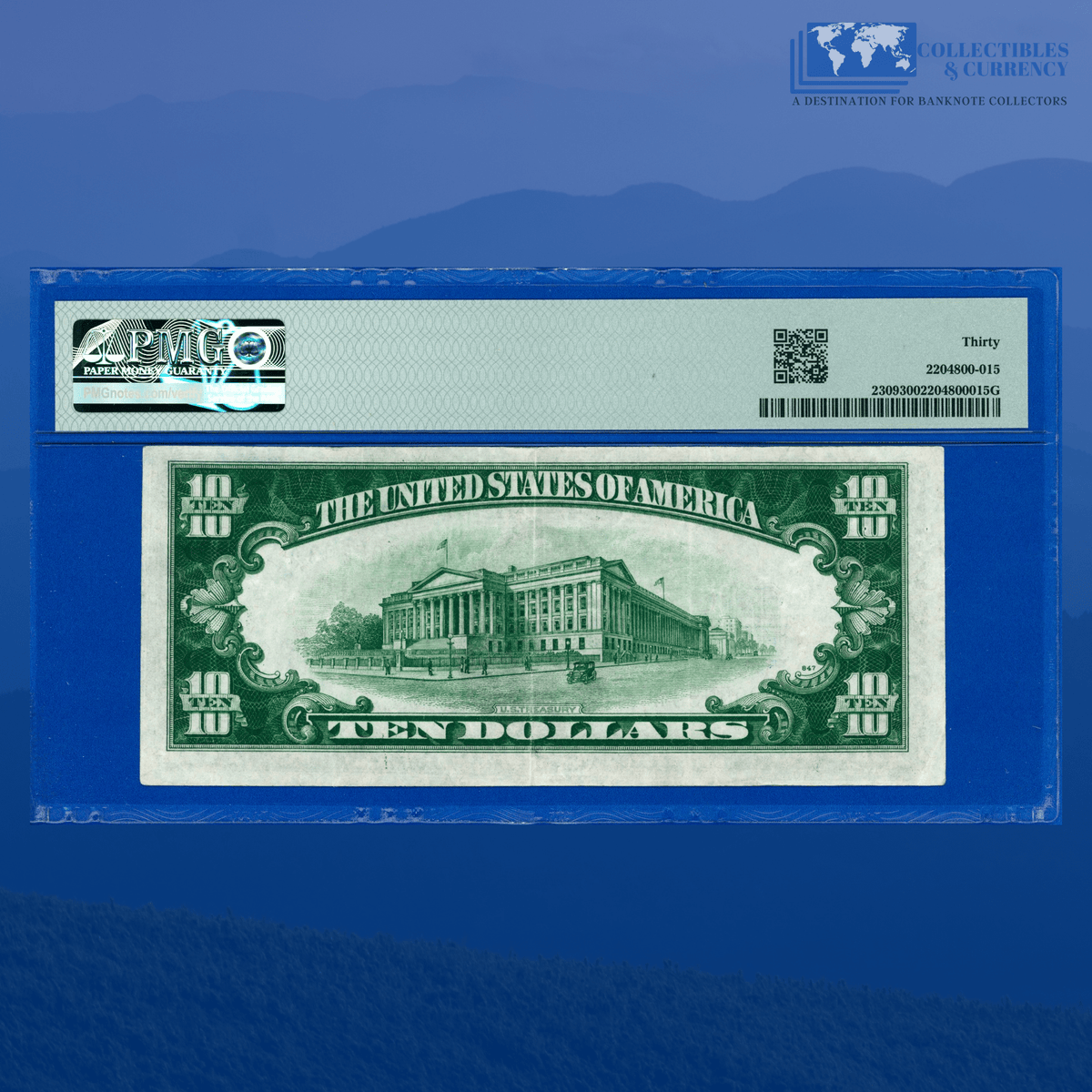 Fr.2309 1934A $10 Silver Certificate Yellow Seal 