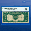 Fr.233 1899 $1 One Dollar Silver Certificate "Black Eagle", PMG 20 INVERTED ERROR
