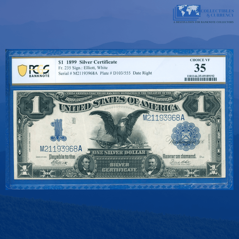 Fr.235 1899 $1 One Dollar Silver Certificate "BLACK EAGLE", PCGS 35