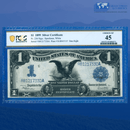 Fr.236 1899 $1 One Dollar Silver Certificate "BLACK EAGLE", PCGS 45