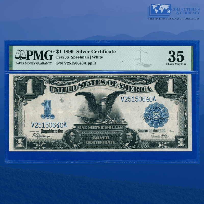 Fr.236 1899 $1 One Dollar Silver Certificate "BLACK EAGLE", PMG 35