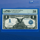 Fr.236 1899 $1 One Dollar Silver Certificate "BLACK EAGLE", PMG 58