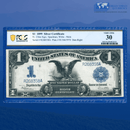 Fr.236m 1899 $1 One Dollar Silver Certificate "BLACK EAGLE" 6 Digits, PCGS 30