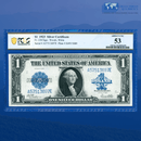 Fr.238 1923 $1 One Dollar Silver Certificate "HORSEBLANKET", PCGS 53