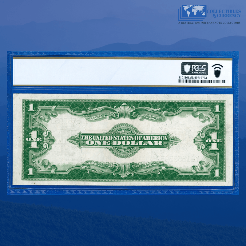 Fr.238 1923 $1 One Dollar Silver Certificate "HORSEBLANKET", PCGS 53