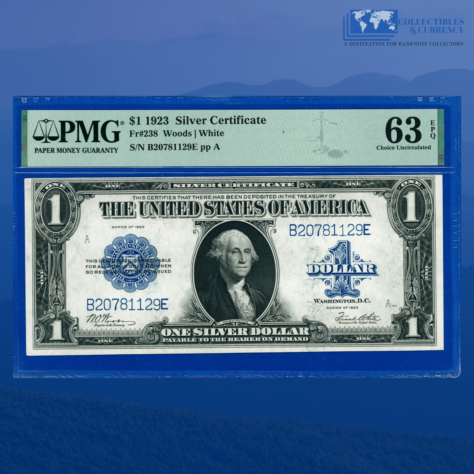 Fr.238 1923 $1 One Dollar Silver Certificate 