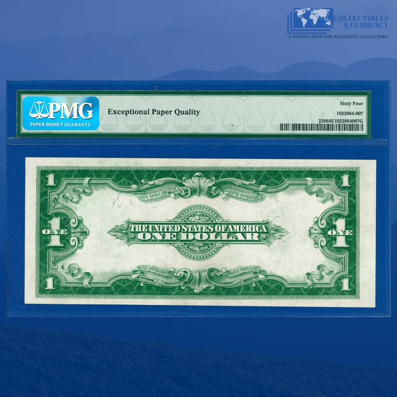 Fr.238 1923 $1 One Dollar Silver Certificate "HORSEBLANKET", PMG 64 EPQ