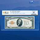 Fr.2400 1928 $10 Ten Dollars Gold Certificate, PCGS 45