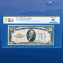 Fr.2400 1928 $10 Ten Dollars Gold Certificate, PCGS 45
