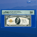 Fr.2400 1928 $10 Ten Dollars Gold Certificate, PMG 30