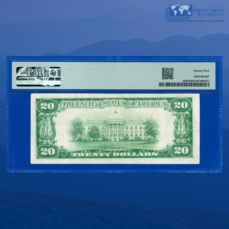 Fr.2402 1928 $20 Twenty Dollars Gold Certificate, PMG 25