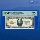 Fr.2402 1928 $20 Twenty Dollars Gold Certificate, PMG 25