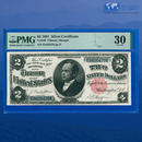 Fr.246 1891 $2 Two Dollars Silver Certificate "WINDOM", PMG 30