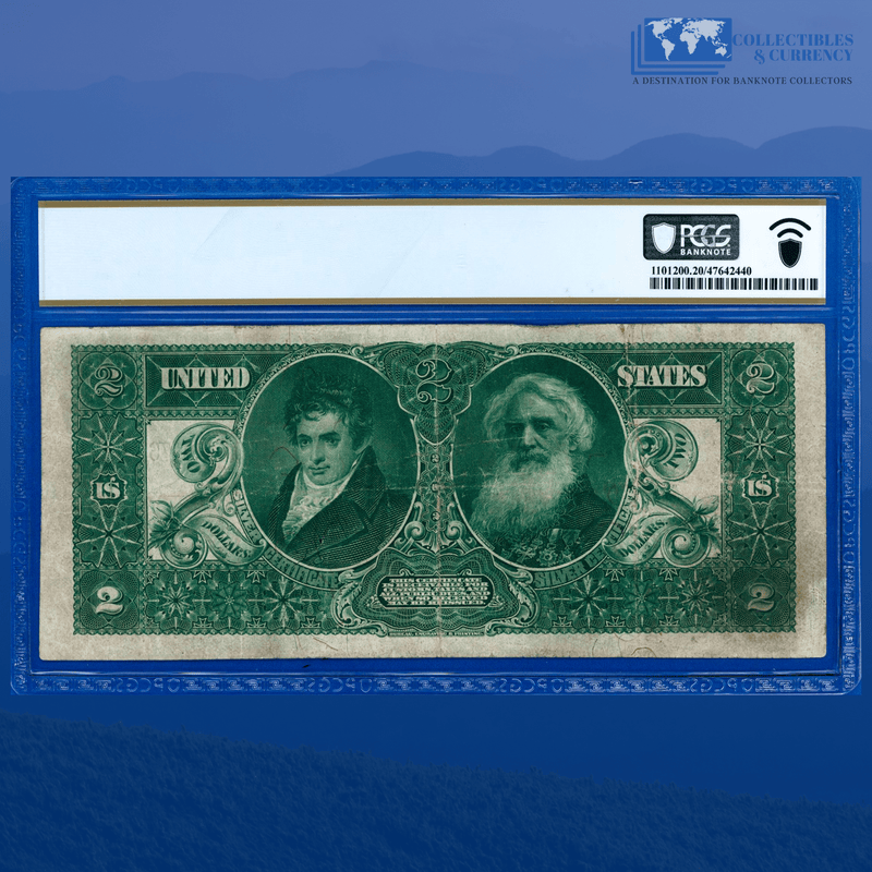 Fr.248 1896 $2 Two Dollars Silver Certificate "EDUCATIONAL NOTE", PCGS 20